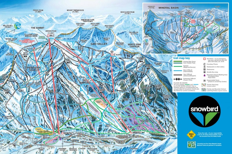 Snowbird Trail Map